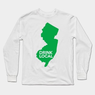New Jersey Drink Local NJ Green Long Sleeve T-Shirt